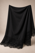 Black hijab with lace